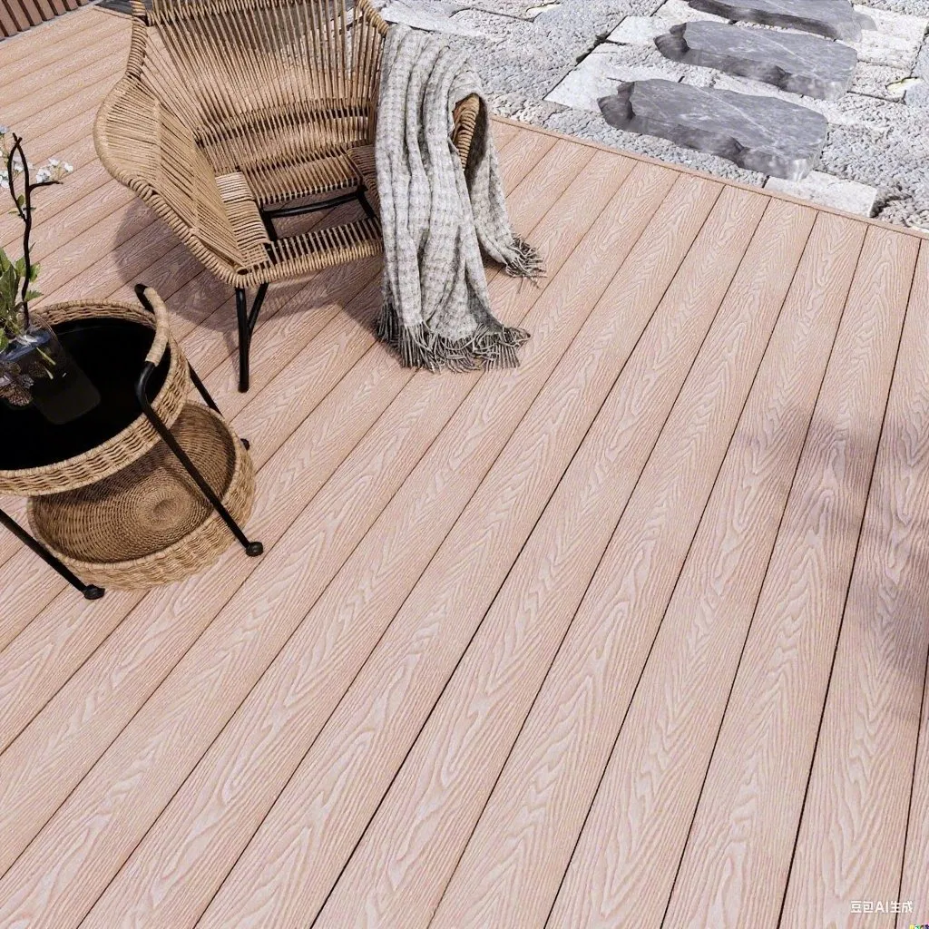 3D Цветной ДПК декинг для улицы