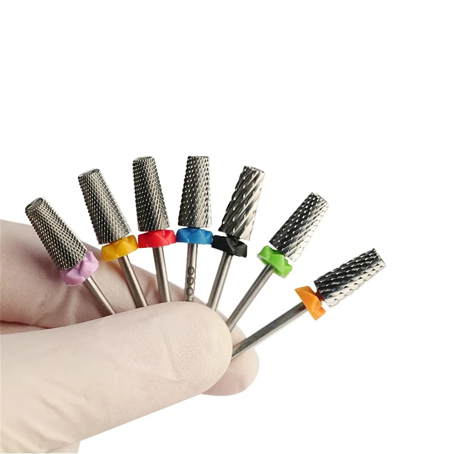 Best Selling Tungsten Carbide Nail Bits Cuticle Clean Manicure Tool Electric Nail Machine 5 in 1 Tapered Nail Drill Bit