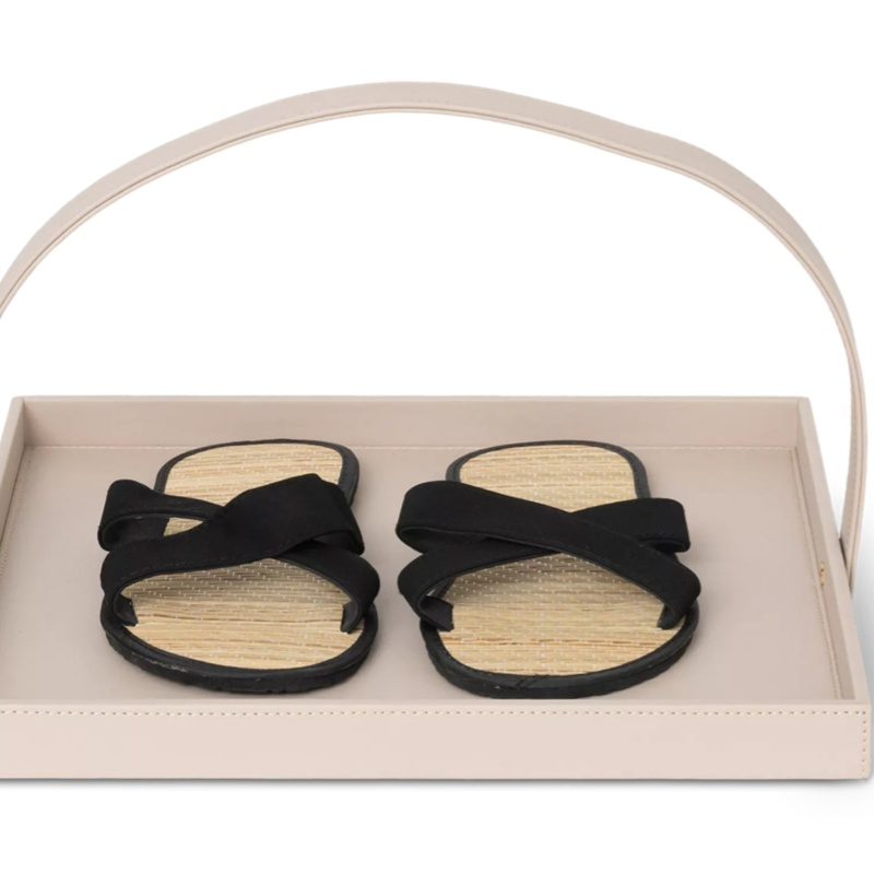 Classic Designs Fashion Turndown Tray for Slippers Shoes Made of Bio-Based Leather