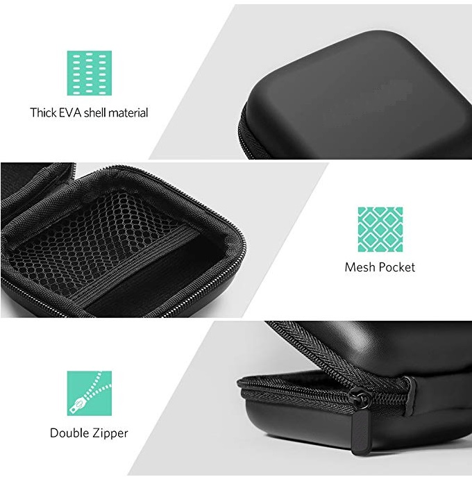 Водонепроницаемый EVA-чехол для наушников и кабелей