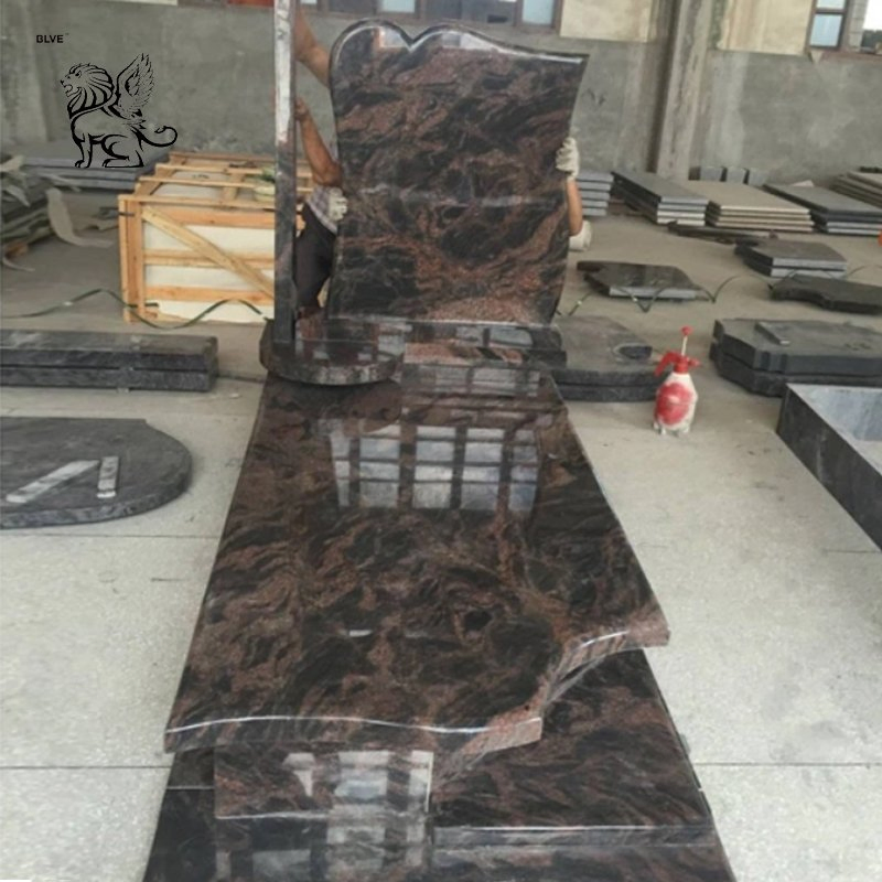 Poland Natural Stone Cemetery Headstone Price Black Granite Cross Tombstone Grave Monument Manufacturer