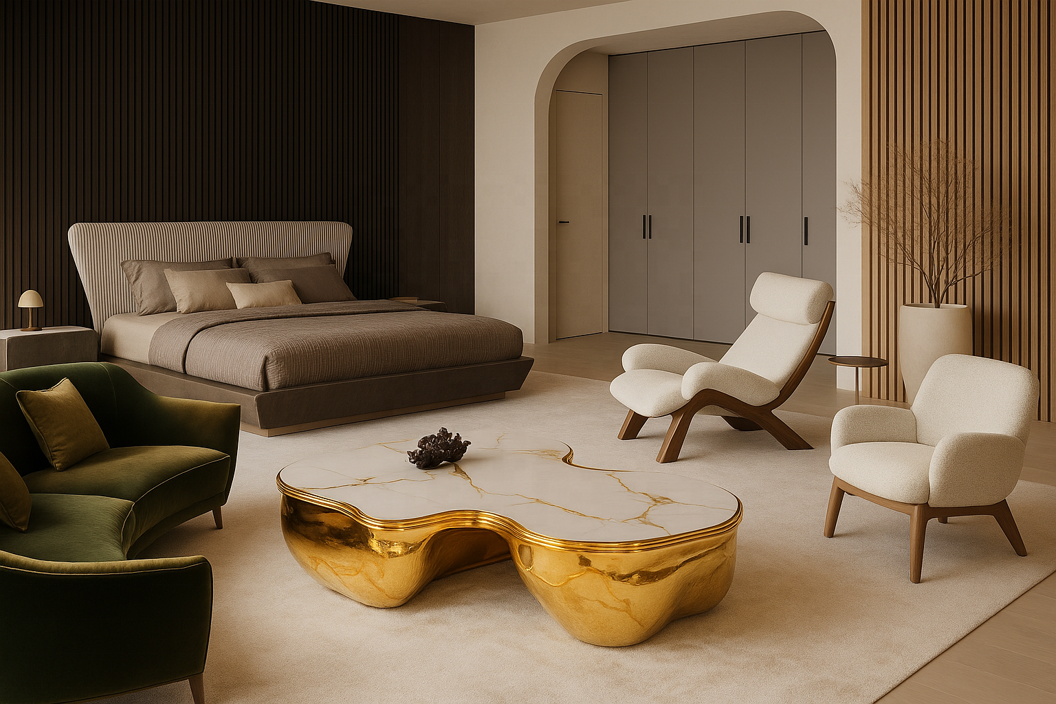 Комплект мебели для дома диван стулья столик кровать