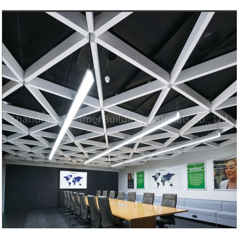 Color Brilliancy of Suspended Ceiling Panels Fiber Glass Acoustical Ceiling Tiles