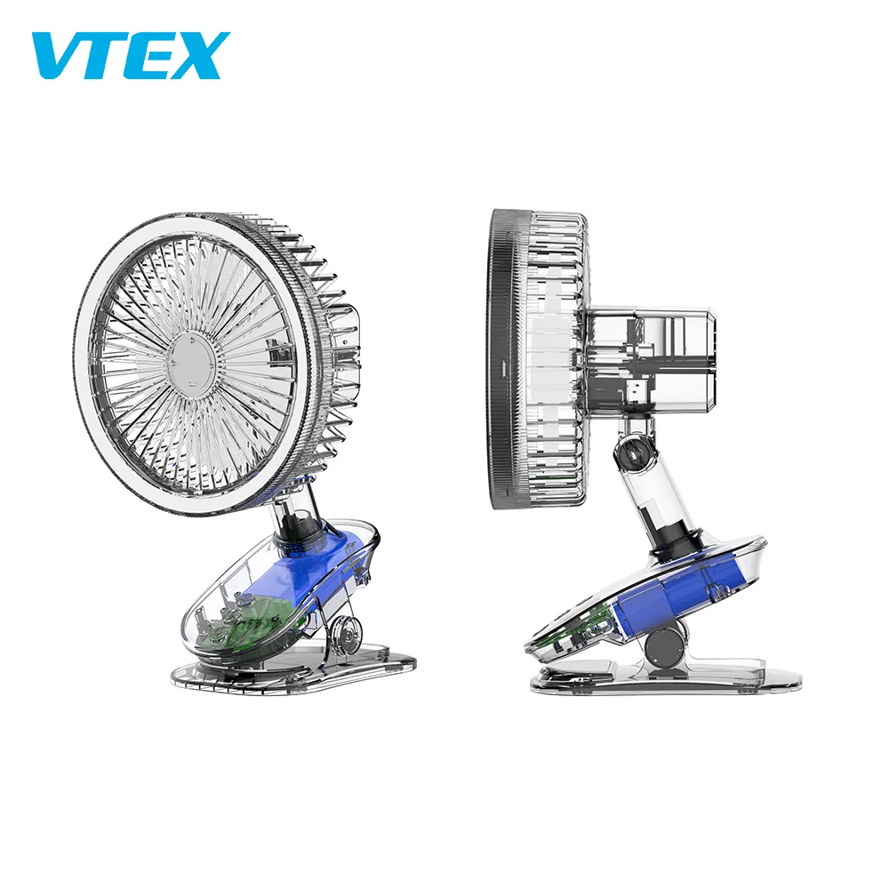 Natural Wind Small Fan Rechargeable Mini Clip Table Lamp Fan