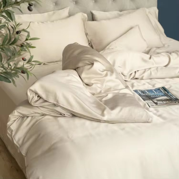 100% Viscose From Bamboo Luxury Like Silk Sheets Beddings Bed Sheet