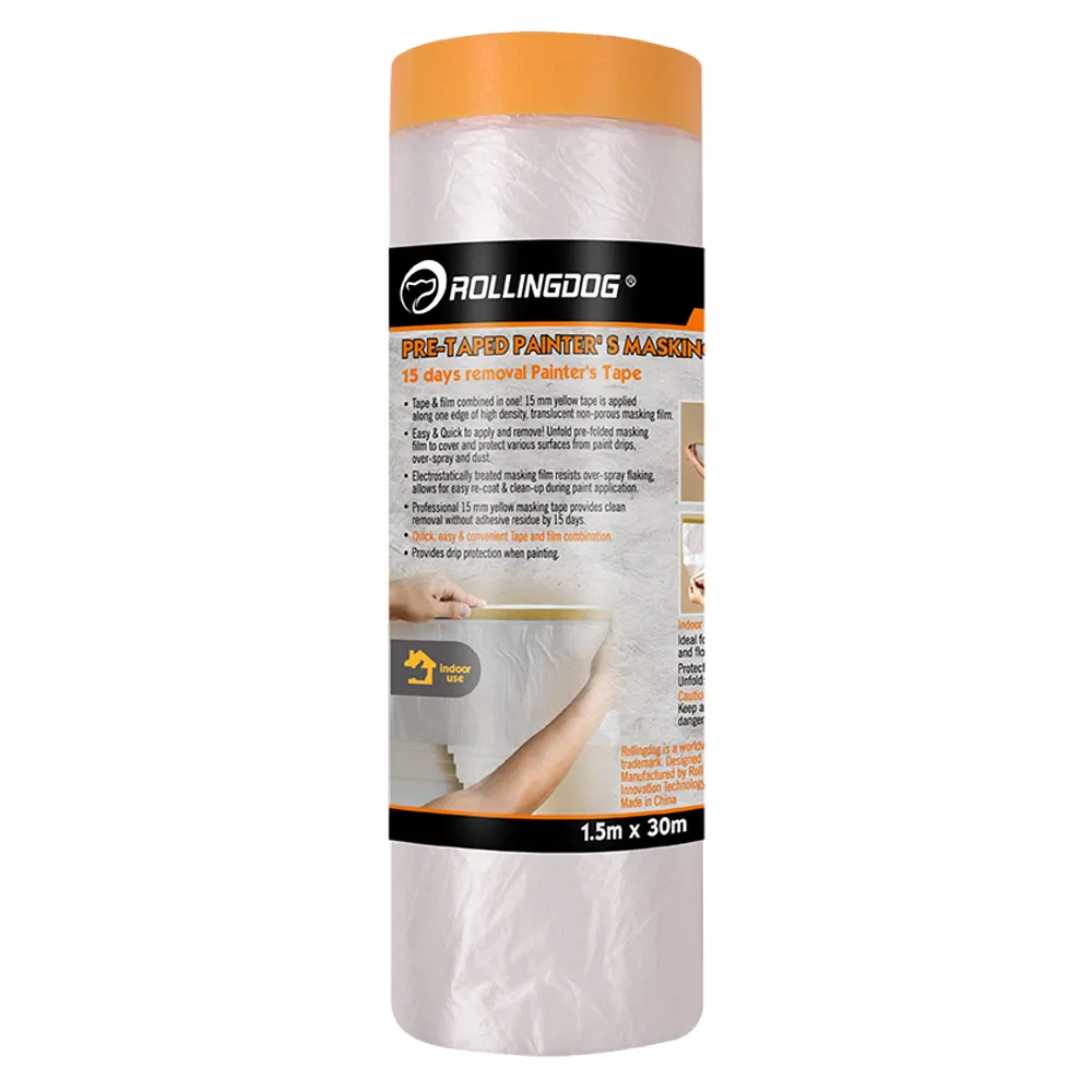 Rolingdog-PRO 80261 Pre-Taped Washi Masking Film 150cm