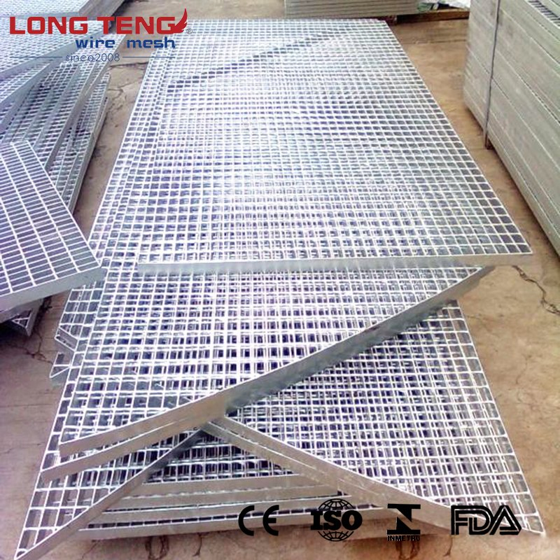Outdoor Custom 201 304 316 316L Stainless Steel 1m X 1m Walkway Flooring Industries Platform Steel Grating Driveway Platform