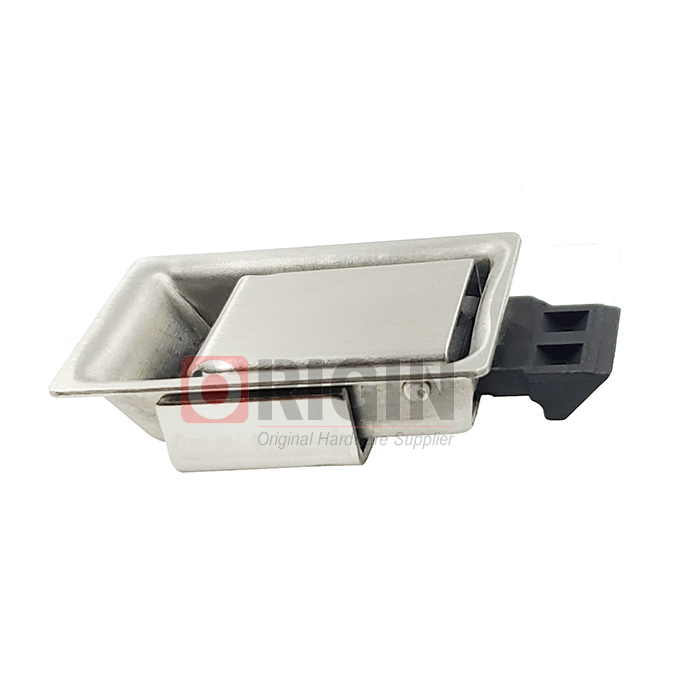 Miniature Stainless Steel Push-to-Close Non-Locking Paddle Latch