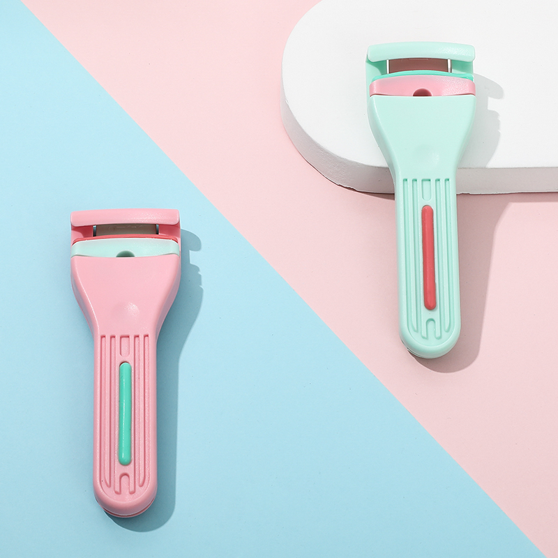 OEM ODM Peach Color Curling Long Lasting Eyelash Life Girl Non Heated Borderless Comb Lash Curler