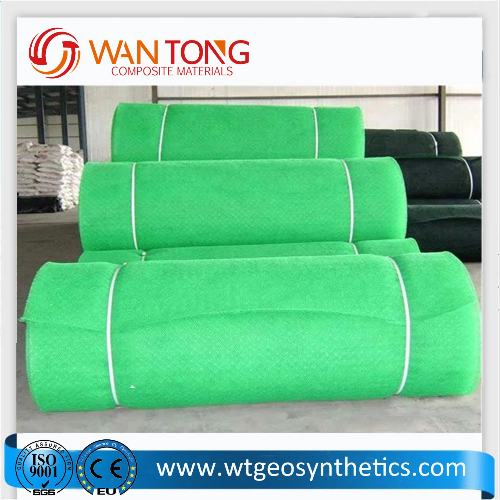 River Wall/Planted Grass/Waterstop Control/Growth Grass Net 3D Geomat