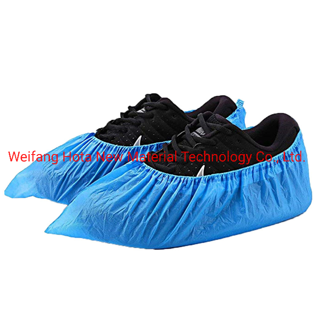 Disposable Non Woven for Shoe Covers Anti-Slip Disposable PE Overshoes