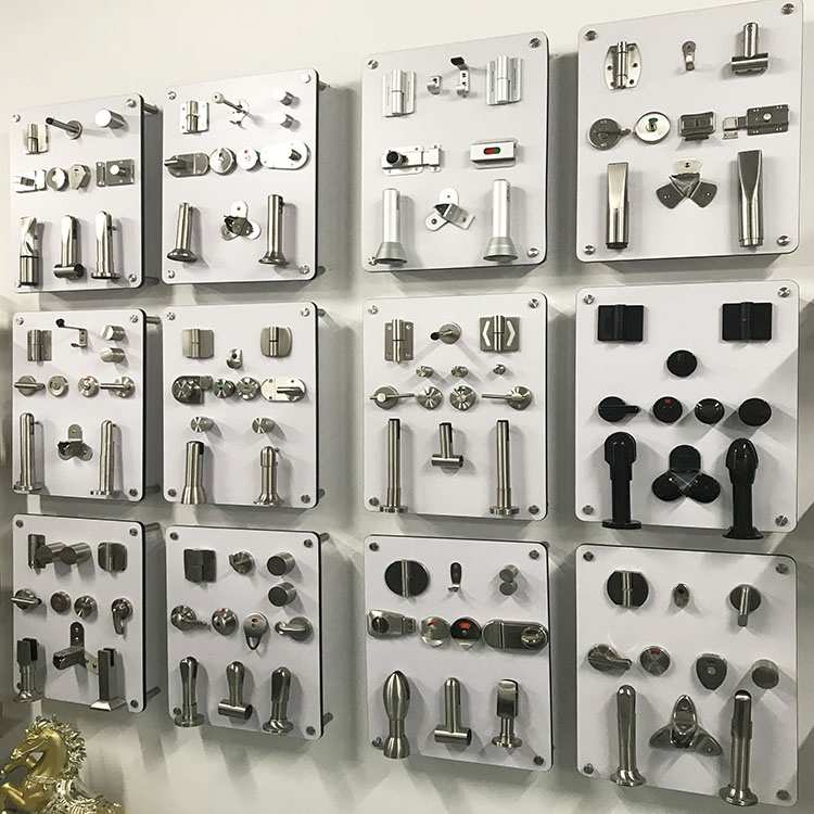 Commercial Toilet Partition Accessory 304 Stainless Steel Toilet Cubicle Fittings Partition Hardware