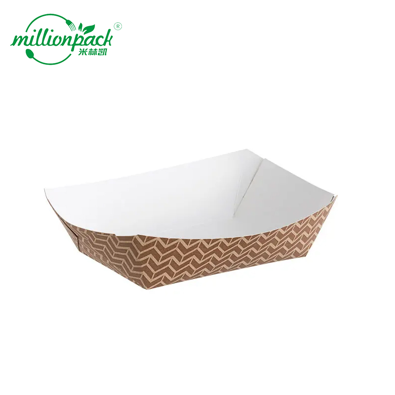 Disposable Kraft Food Tray for Lunch Meal Serving and Event Catering