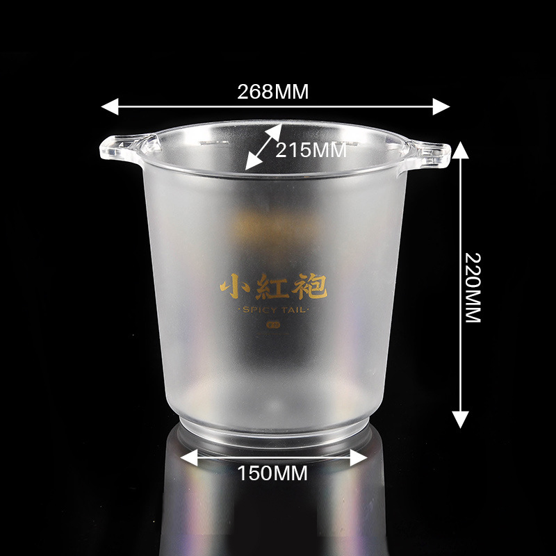 Customized Pink Color Plastic Beer Ice Bucket