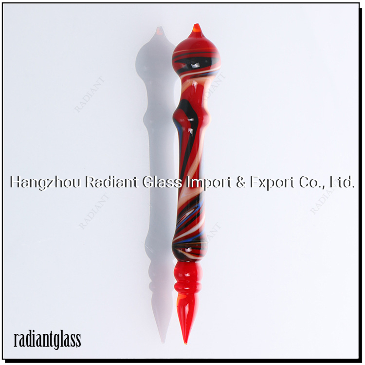 High-End Art Hand Blown Twist Colorful Glass Dabber Dabbing Tool