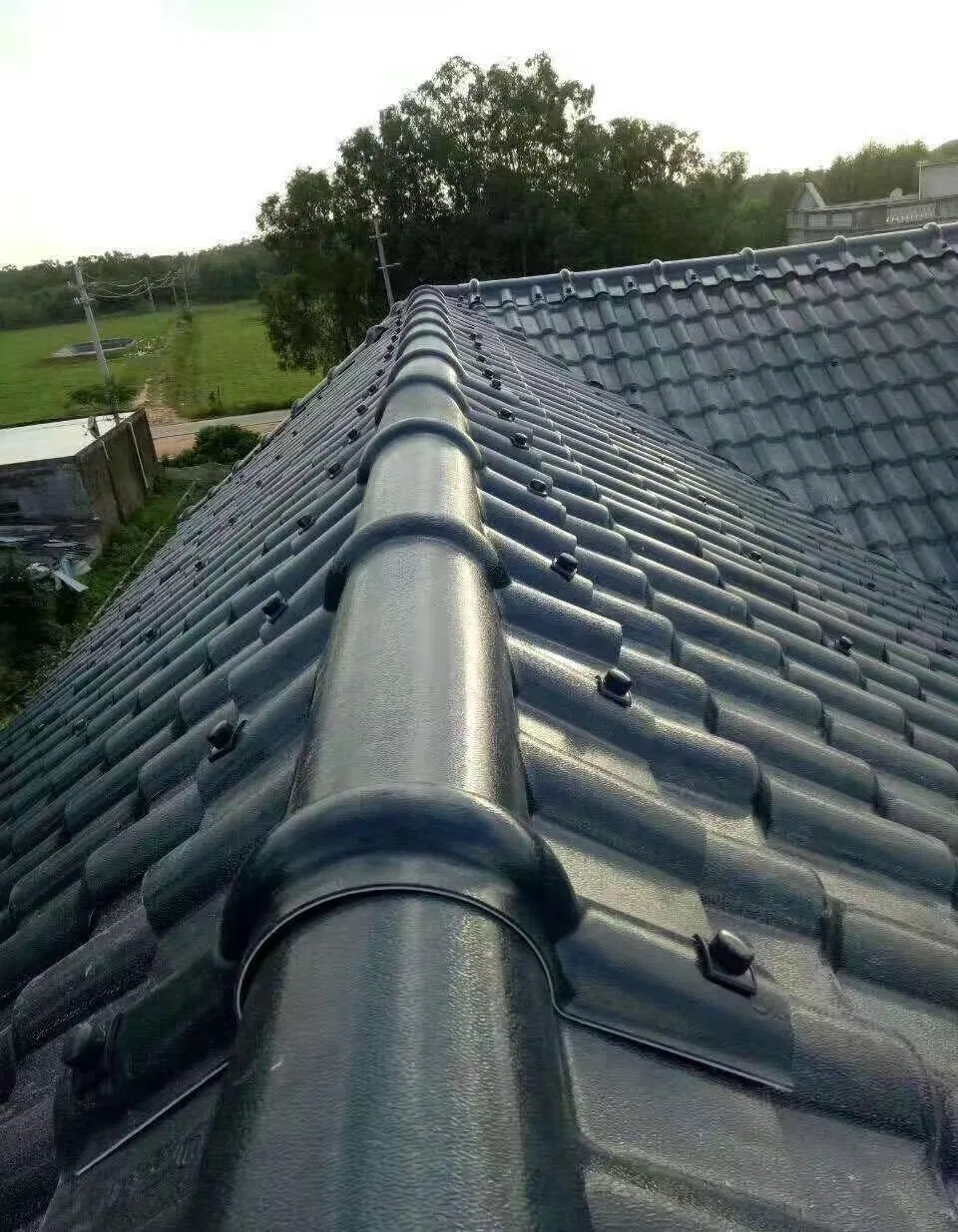 Waterproof Acoustic Insulation PVC Synthetic Resin Roof Tile