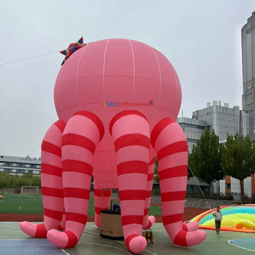 Factory Customzied Inflatable Panda Cat Shape Air Hot Balloon for Festival Event