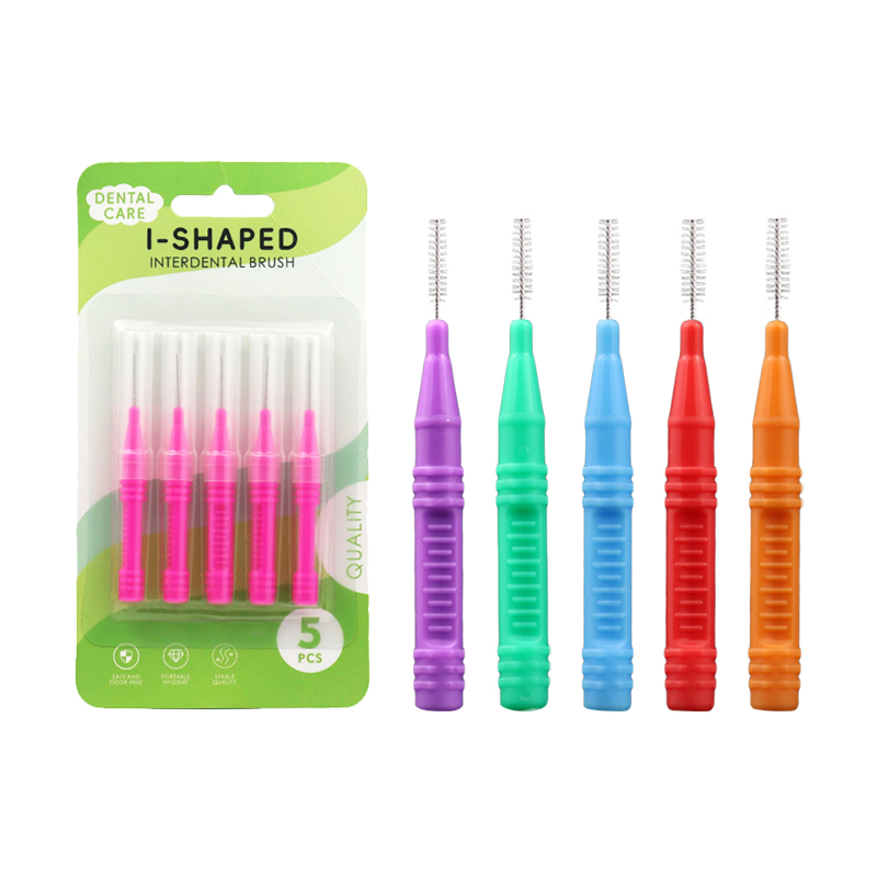 Portable I-Shaped Orthodontic Dental Interdental Brush Oral Care for Adults Brace Cleaner