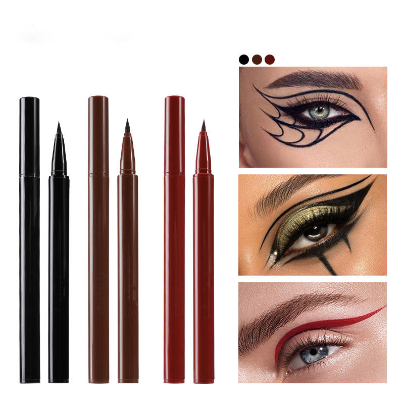 Long-Wear Liquid Eyeliner for Quick Makeup Ladies with Waterproof Formula