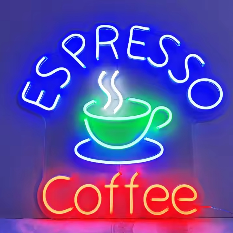 LED Illuminated Letter Huge Ice Cream Flexible Neon Signs