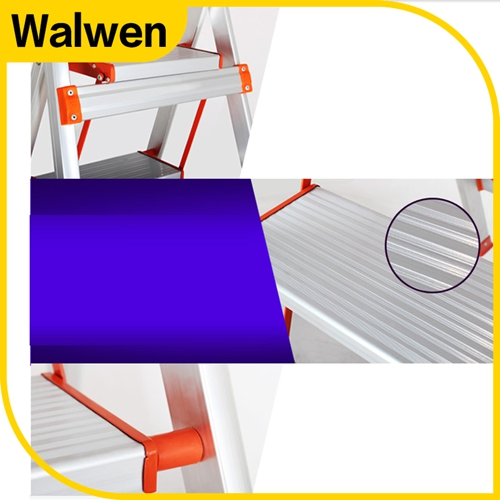 Folding Ligthweight Steel Step Ladder with Safe Rail