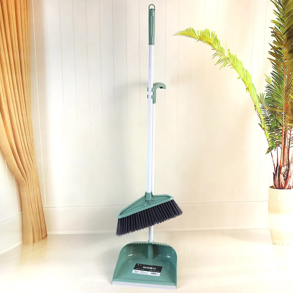 Jy9002 Ergonomic Large Bristle Broom Set with Round Hole Wall Hanging Design