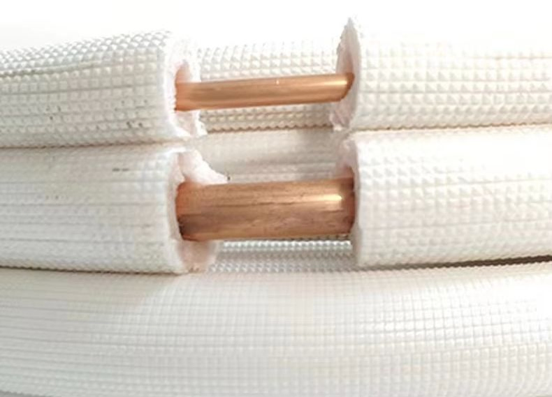 High Quality White Insulated Connecting Copper Pipe for Air Conditioner Parts