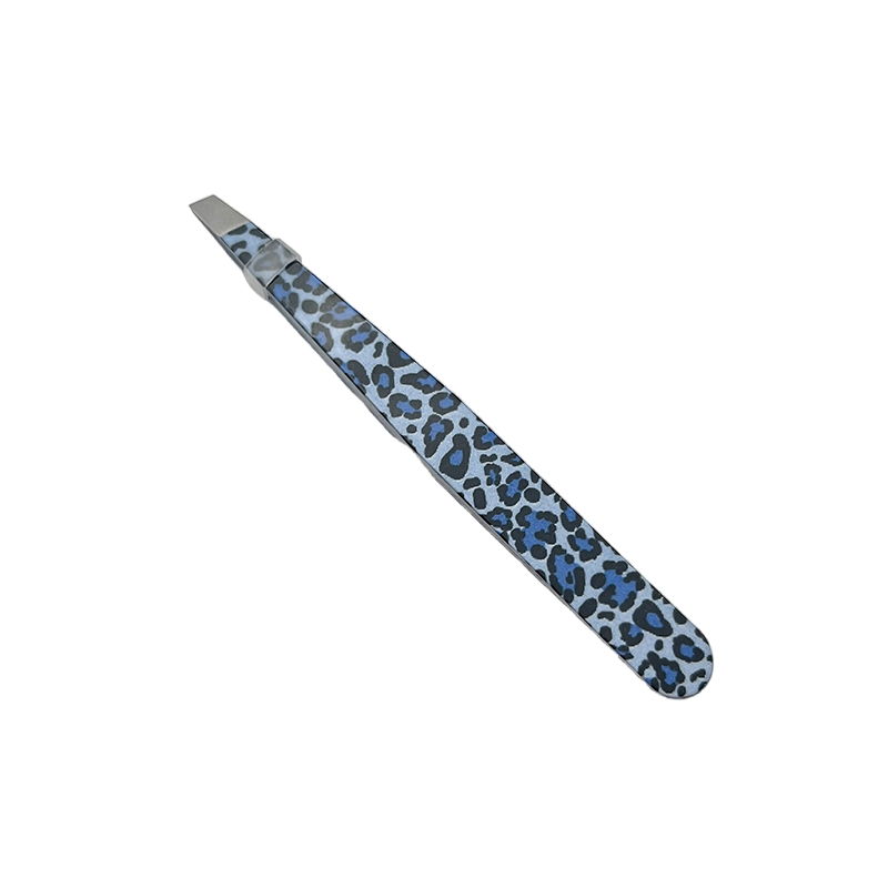 Excellent New Design Stainless Steel Slanted Eyebrow Tweezer for Plucking Makeup