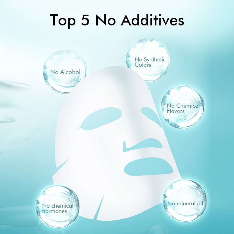 Private Label Brightening & Soothing Enhances Skin Tone Repairs Sensitive Skin Facial Sheet Mask Skin Care