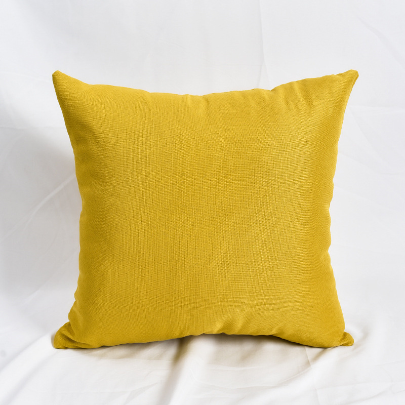 Soft Natural Beige Linen Throw Pillow 16X16 Inches for Home Decor