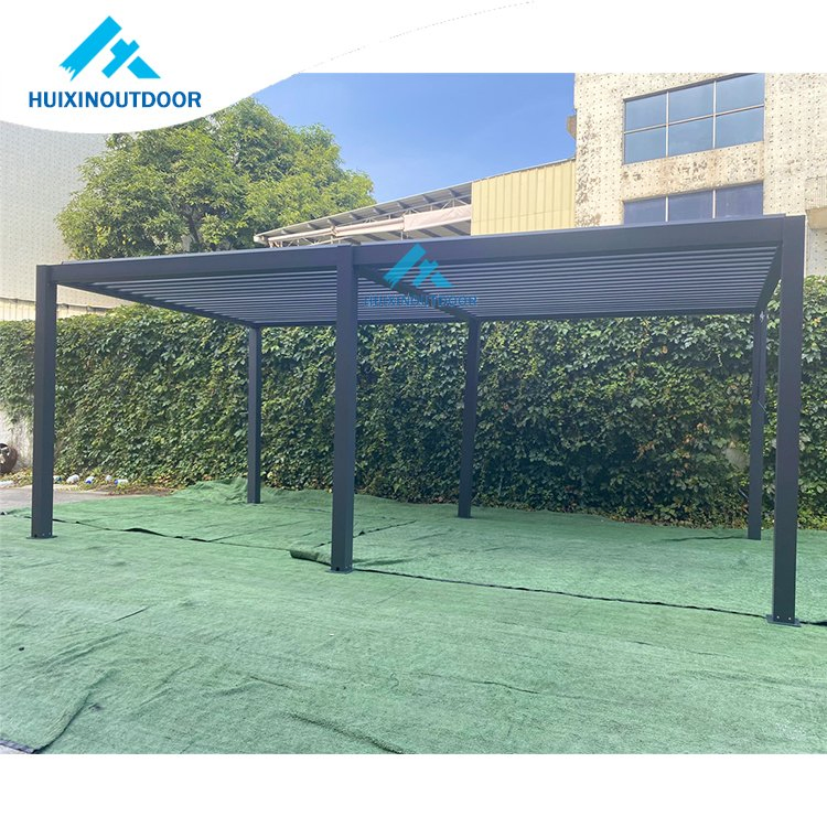Retractable Roof Bioclimatic Motorized Pergola Aluminium Outdoor