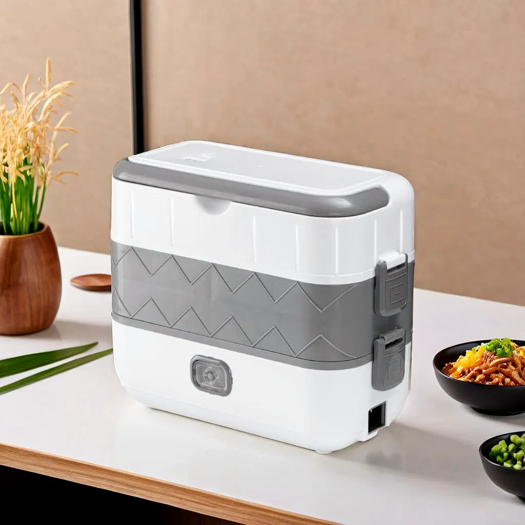 Stylish Compact Electric Lunch Box with Quick Heat Function