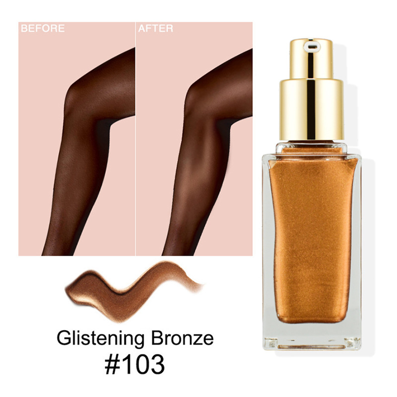 Custom No Logo Low MOQ 5 Colors Makeup Brightening Contouring Face Body Liquid Highlighter