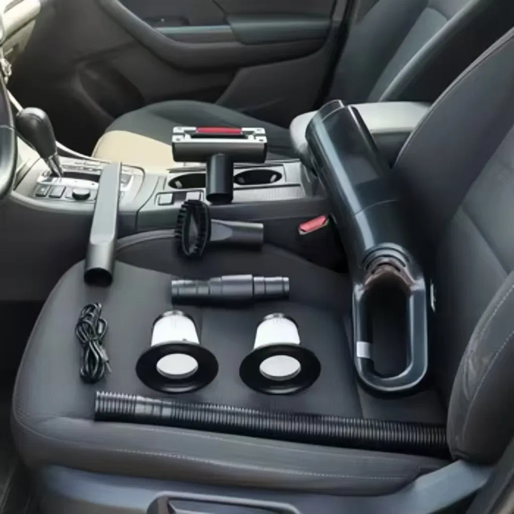 ABS Wireless Foldable Blowing 8000PA Suction Two Filters USB Car Vacuum Cleaners