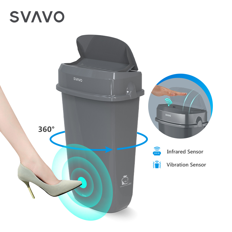 Bathroom Sensor Lady Sanitary Bin Wall Mounted 12L Trash Cans Automatic Hygiene Bin Toilet Garbage Can Plastic Waste Bin