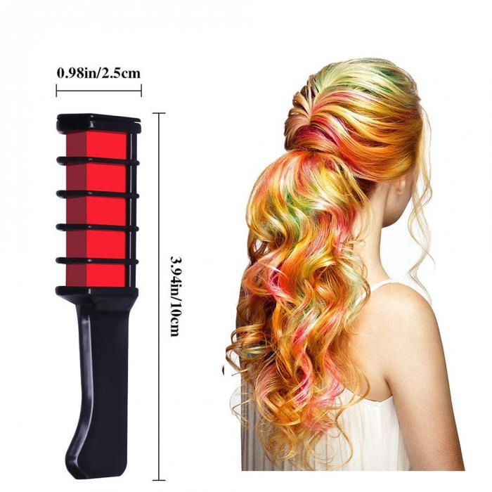 China Supplier Non-Toxic Plastic Hair Dye Comb Washable Temporary Hair Chalk