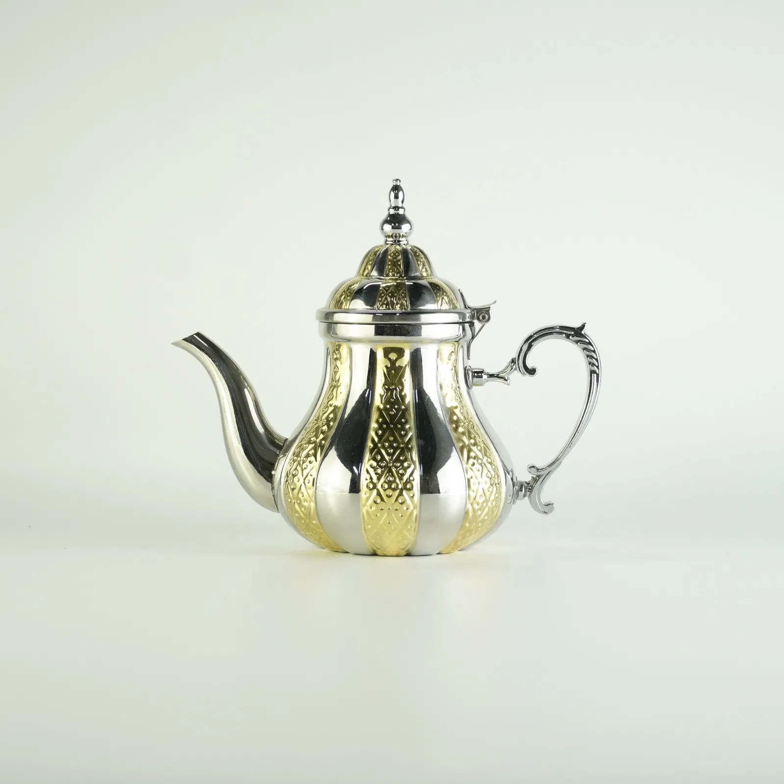 Чайник из нержавеющей стали 1200 мл, марокканский дизайн