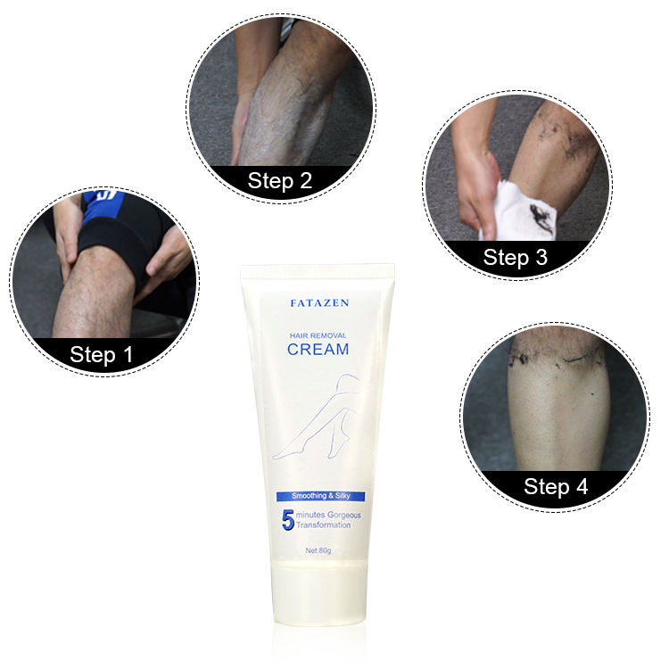 Private Label Natural Organic Herbal 5 Mins Efficiency Full Body Painless Depilatory Men Permanent Hair Removal Cream
