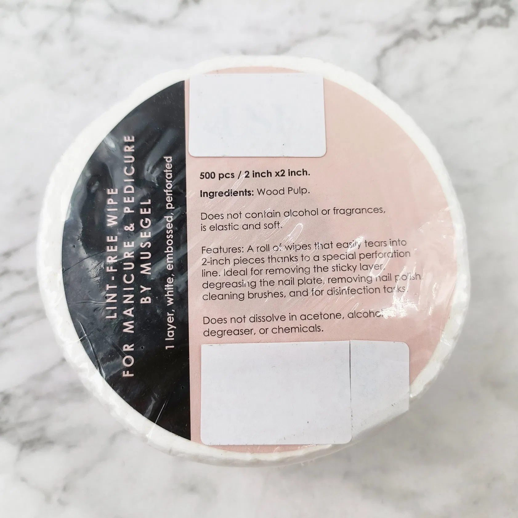Professional Manicure Essentials Roll of Seamless Line Free Wipes for Flawless Nail Prep Polish Removal