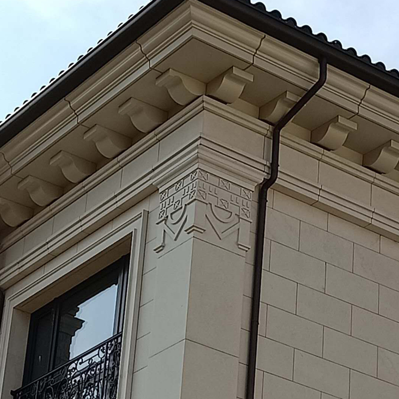 Natural Building Stone Antique Desert Beige Exterior Facade Limestone Wall Cladding Tile