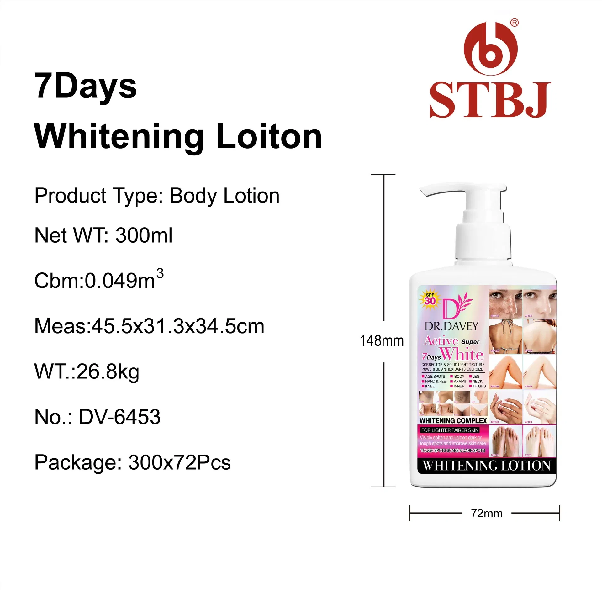 Active Super 7 Days Whitening Body Lotion - Improve Skin Tone & Nourish Skin Care