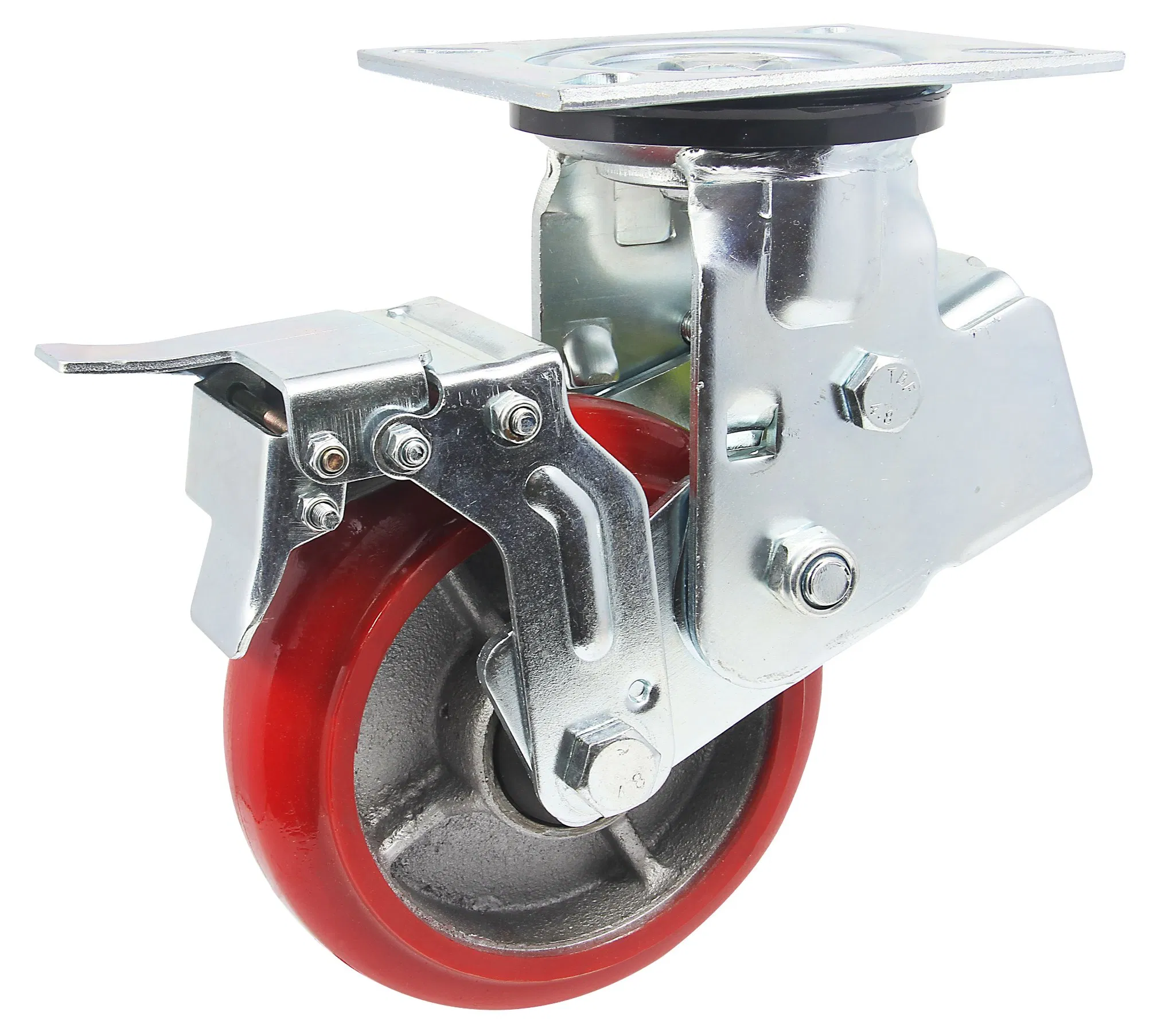 Swivel with Lock Type Caster Wheel of Factory Trolley