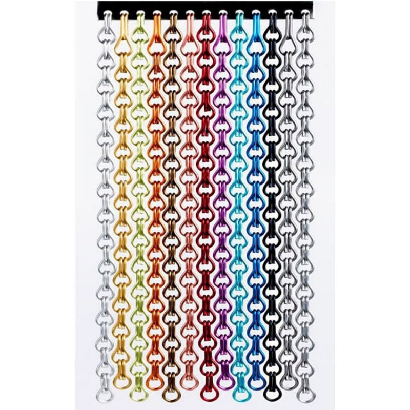 Aluminum Chain Link Fly Screen Curtain for Room Decorative Partition