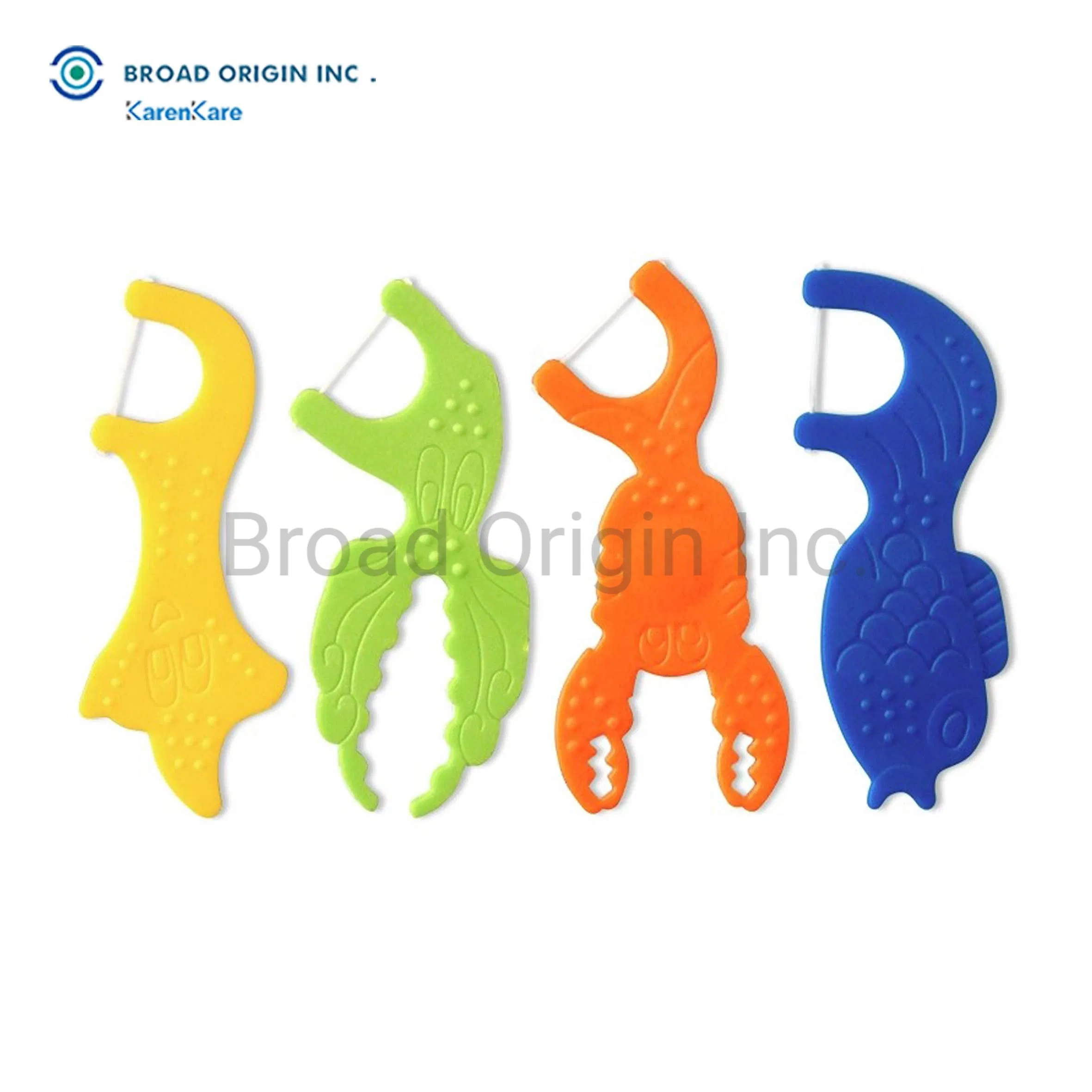 Wholesale Dental Flosser Eco-Friendly Kids Floss Picks with Cartoon Animals