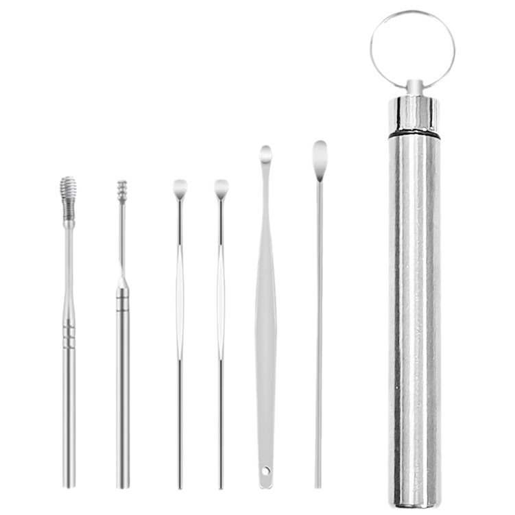 Stainless Steel Spiral Ear Scoop Tool Set
