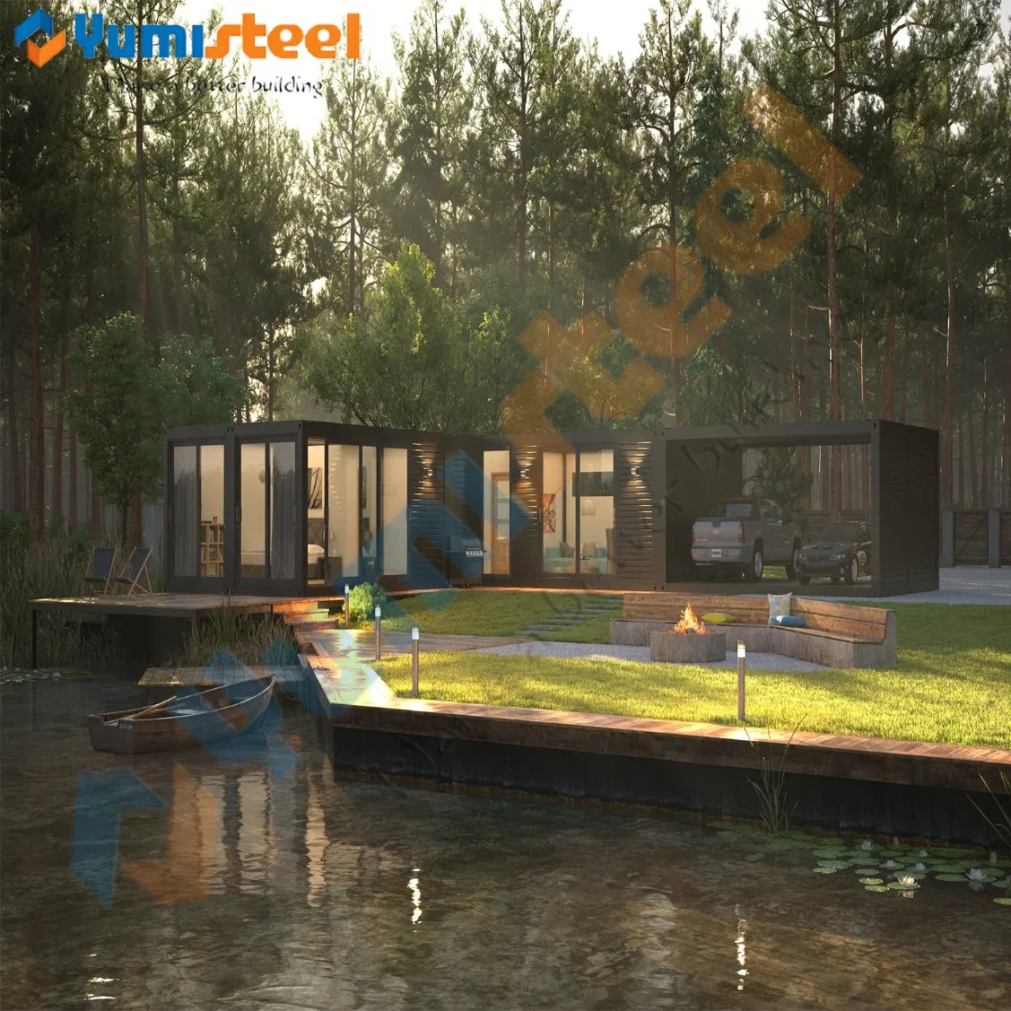 Modern Portable Flat Packed Foldable Container House for Office/Dormitory/Hotels/Prefabricated Villa House