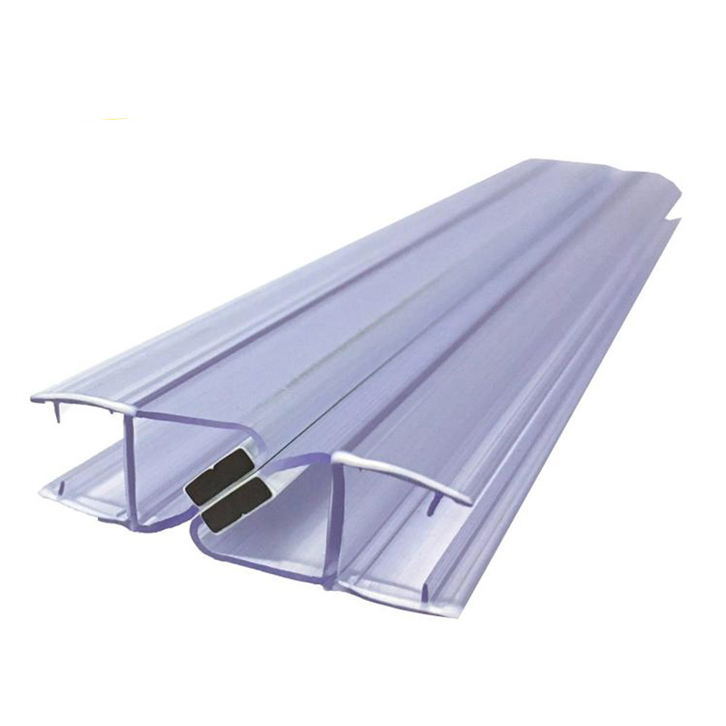 Shower Door Bottom Guide, Nylon, (Pack of 2) , Clear