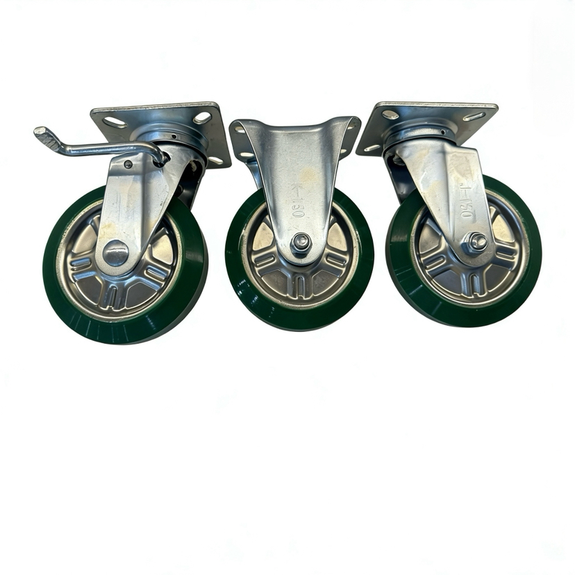 Three Modles of Heavy-Duty 6 Inch Sun Core PU Casters, Janpanese Style