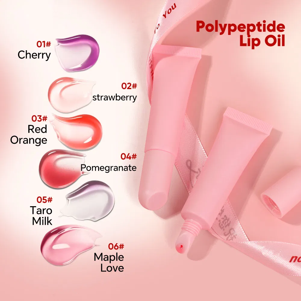 OEM Polypeptide Lip Oil Moisturizing No Logo Lip Tint Colorful Lip Gloss Christmas/Halloween