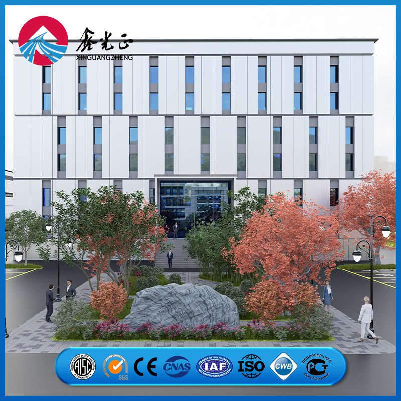 High Adaptability Multi Scenario Pipe Mounting Support Equipment Metal Prefab/Prefabricated Steel Structure Multi-Story/High-Rise Office Building